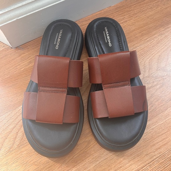 Vagabond Women's chocolate Brown Slide slip on Sandals size 36 - Picture 1 of 6